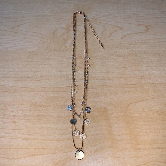 Gold Boho Layered Necklace - Picture 2 of 2